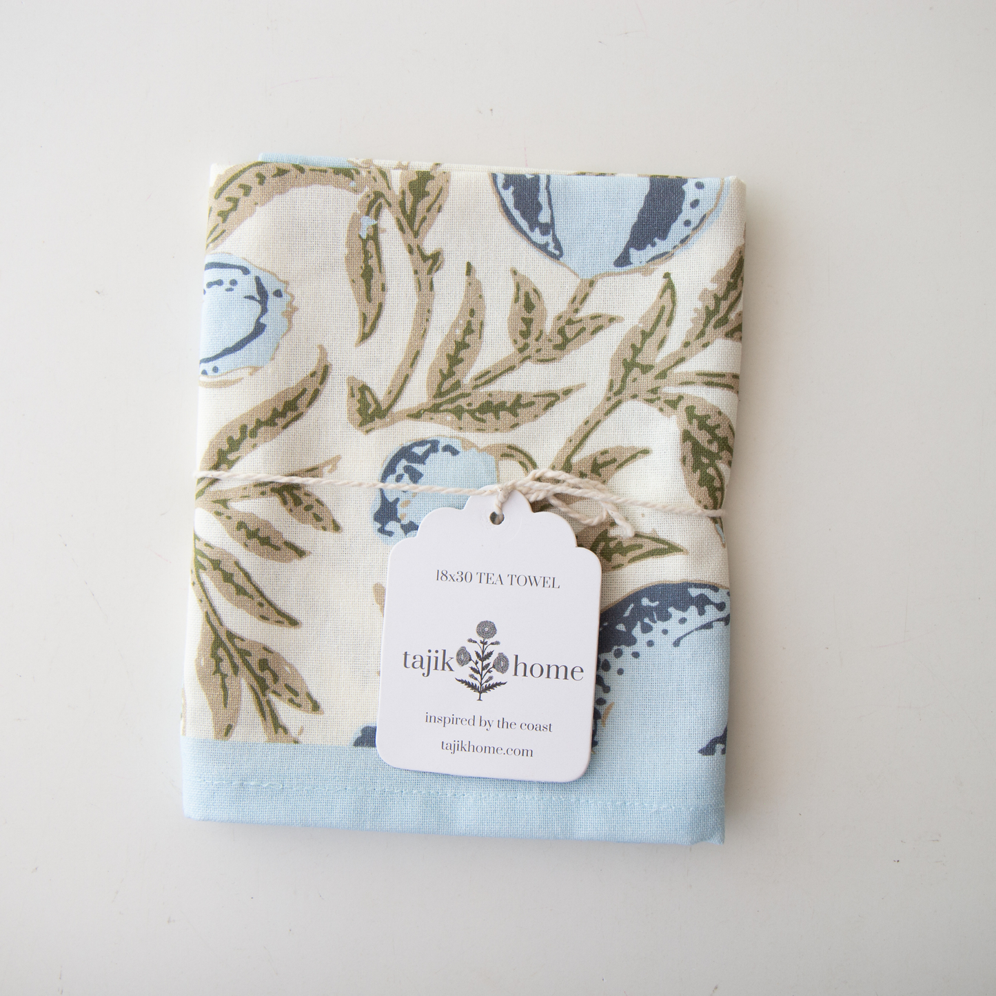 Block Print Tea Towel – Decorative Coastal & Grandmillenial