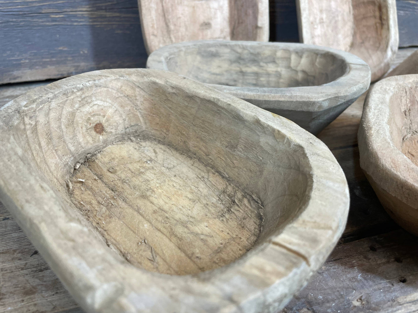 Mini Wood Dough Bowl -unfinished