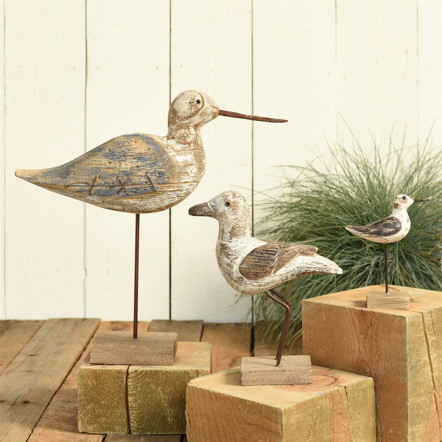 Kelso Wood Seagull - Sandpiper - Navy & Natural Wood