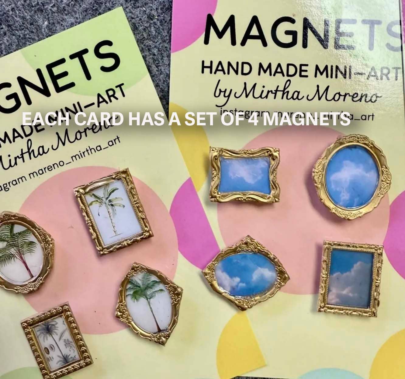 Equine Magnets (Set of 4 each) Vintage Horse images
