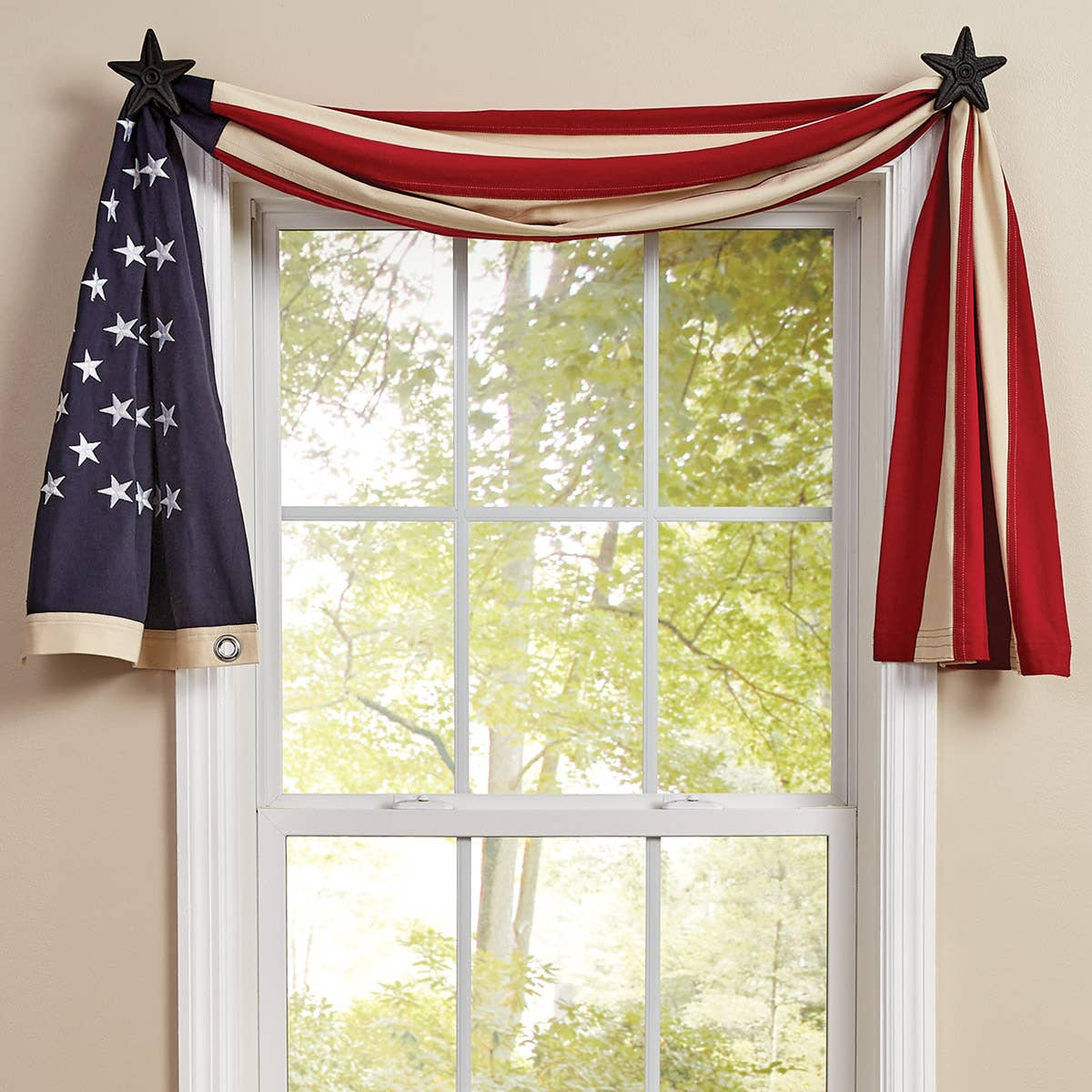 Star Spangled Table Runner/Swag 72" L
