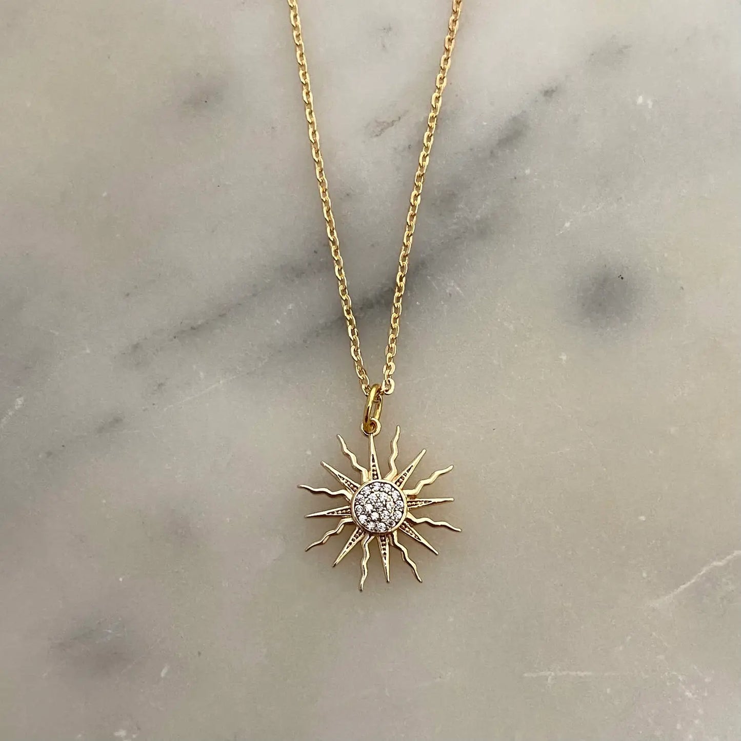 SUN CHARM NECKLACE