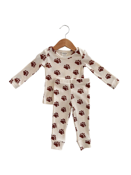 PAW WAFFLE 2 PIECE SET