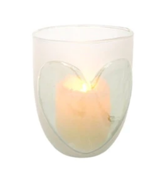 FROSTED HEART VOTIVE