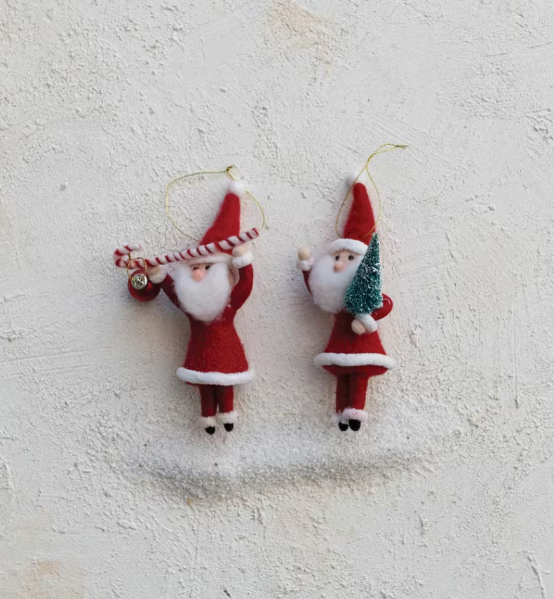 SANTA WOOL ORNAMENT