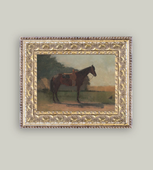 SADDLE HORSE FRAMED ART