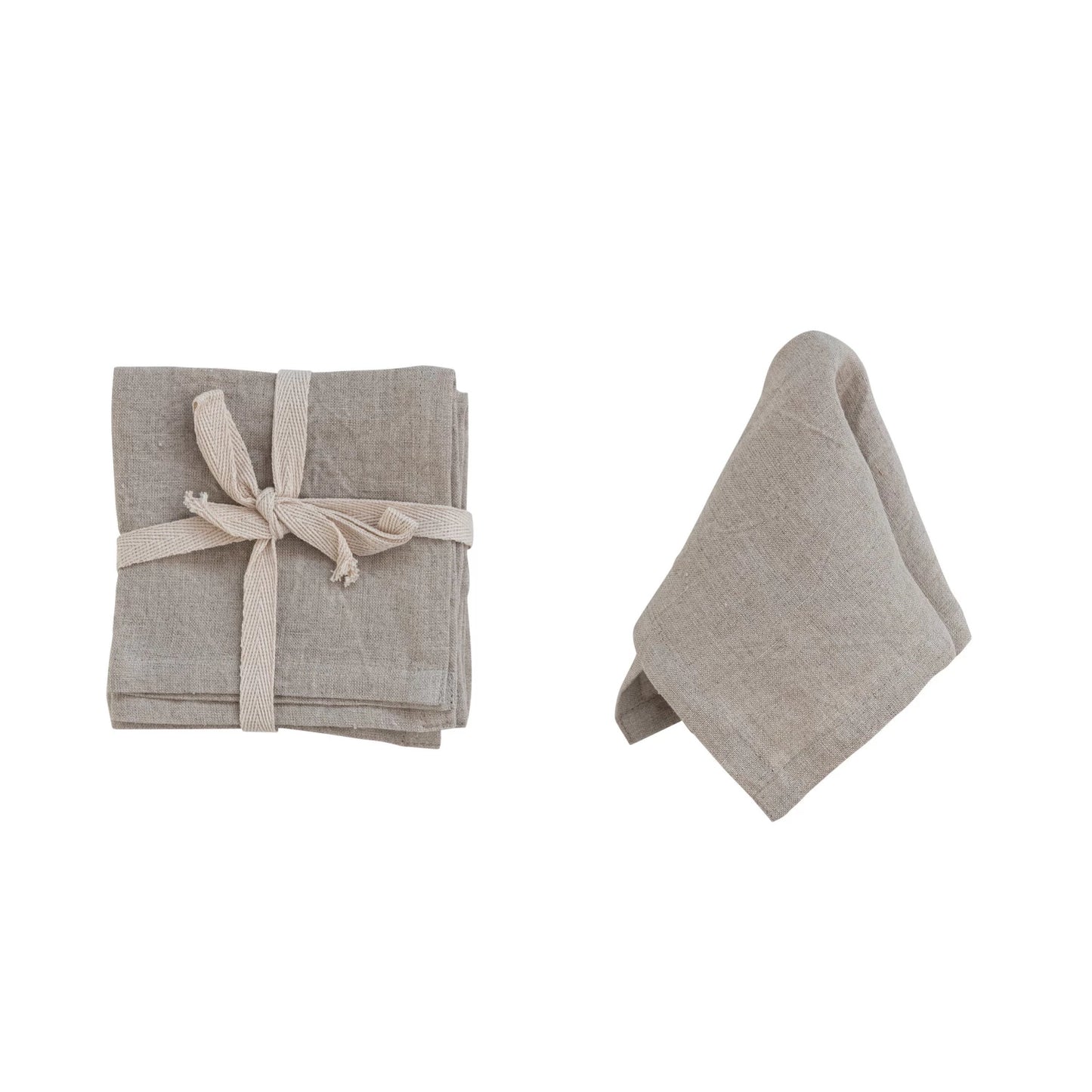 LINEN COCKTAIL NAPKIN SET