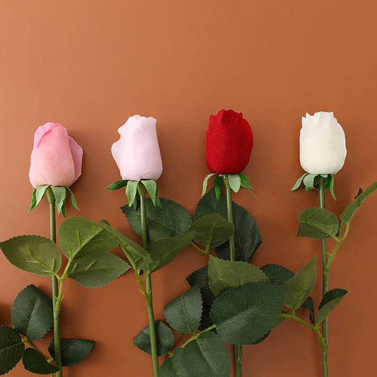 17" Ultra-Realistic Faux Rose Stem-Moisturized Coating