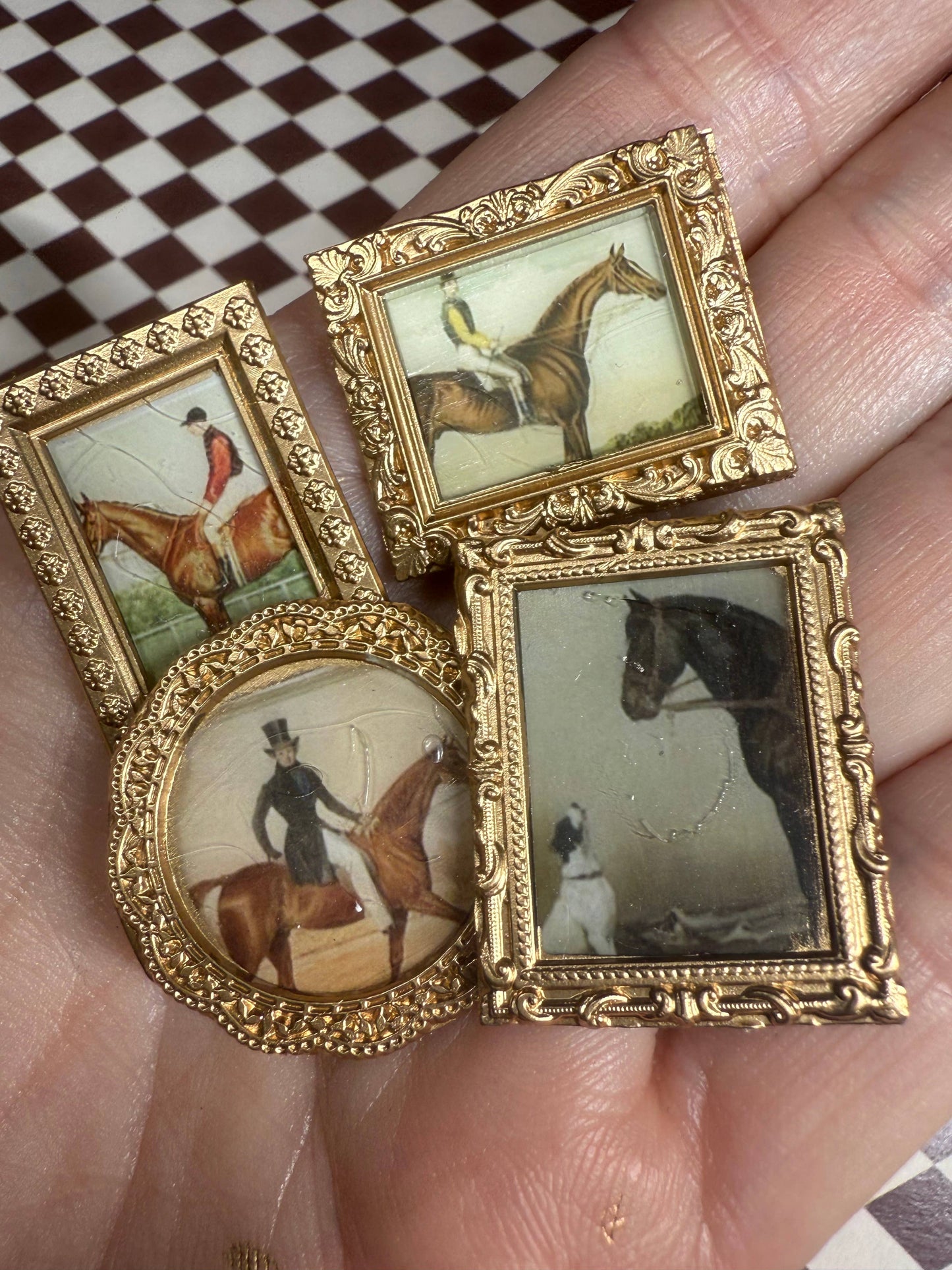 Equine Magnets (Set of 4 each) Vintage Horse images
