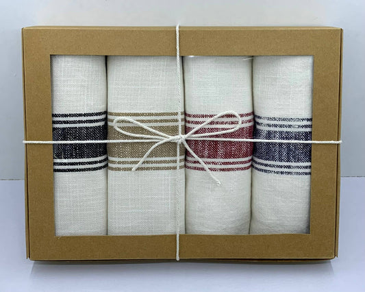 Set Of 4 Kitchen Towels in Gift Box