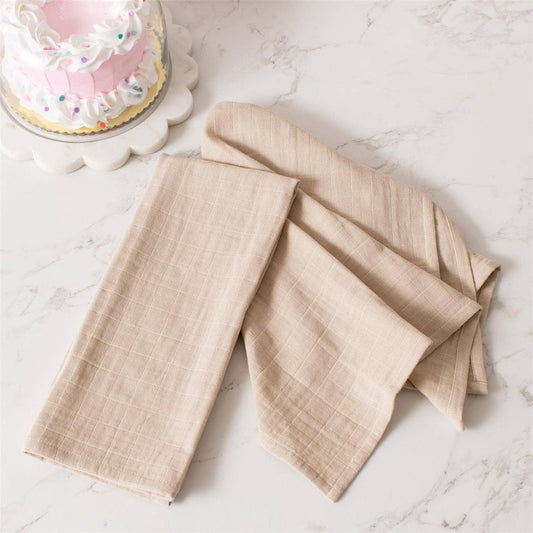 Tan Double Weave Napkins SET OF 4