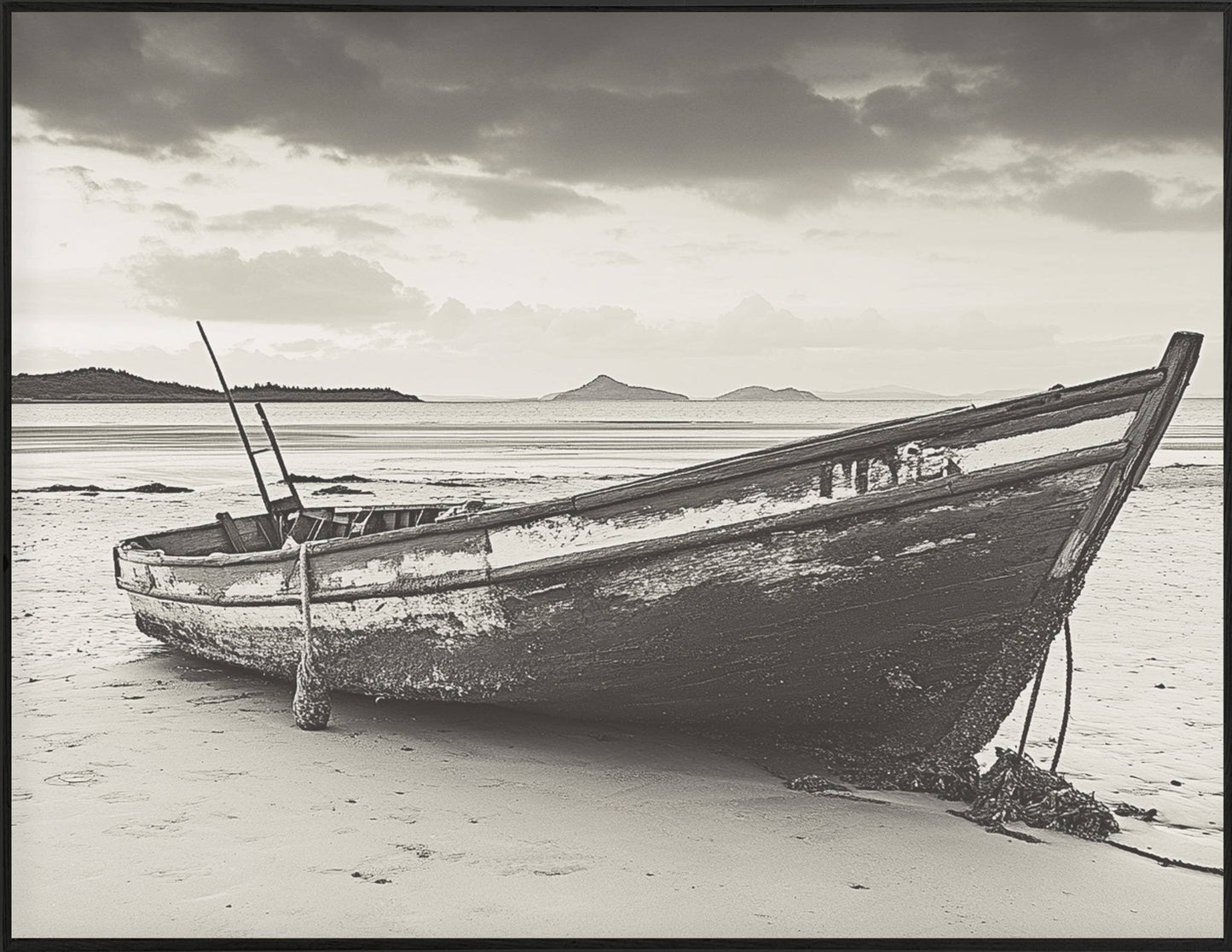 34x44 Hairline - Old Rowboat