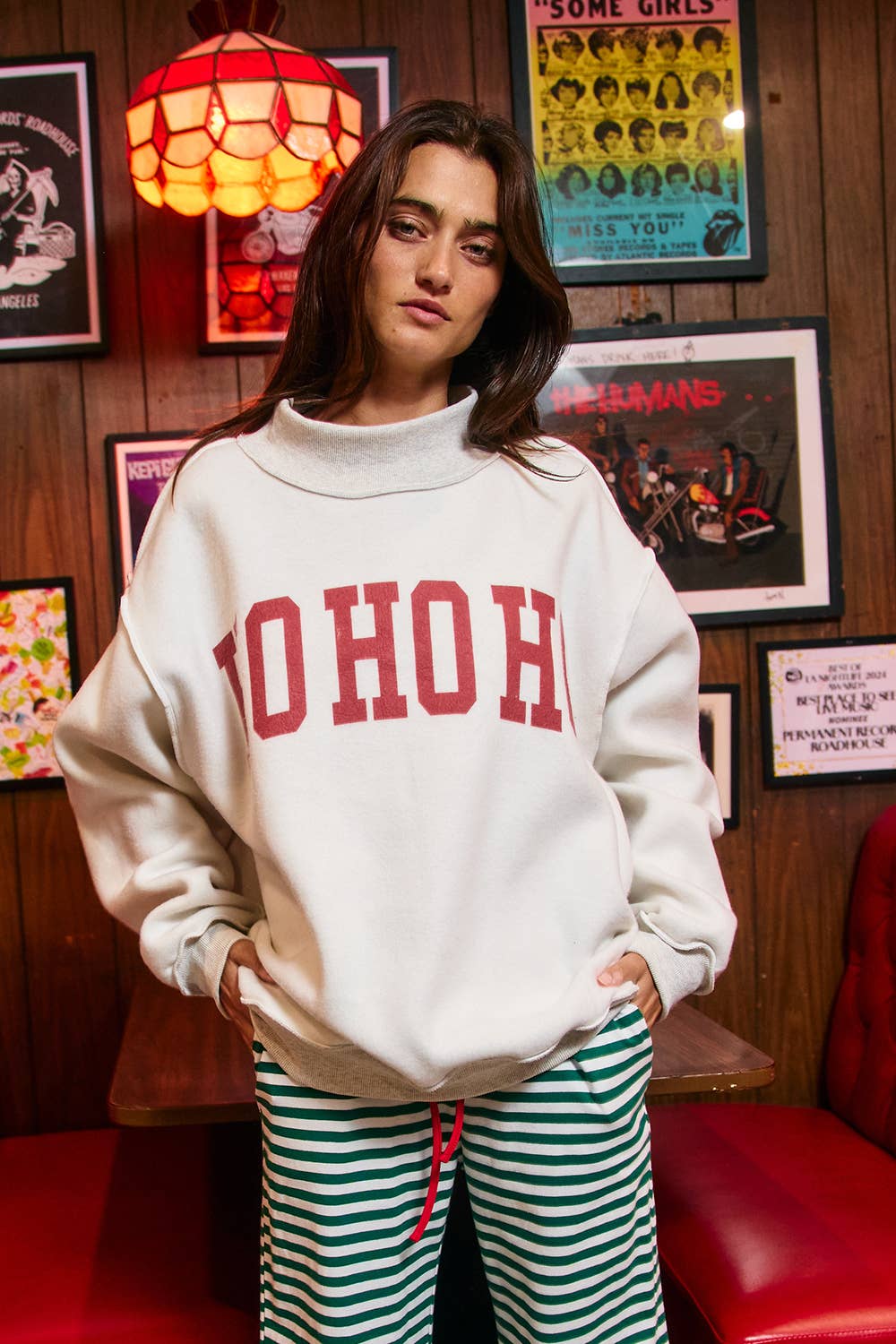 FALALA | 'FA LA LA & HO HO HO' Mock Neck Sweatshirt