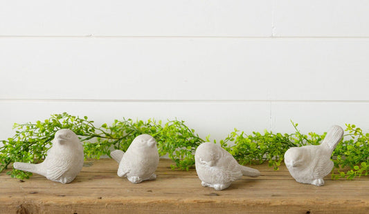 Cement Bird Figurines