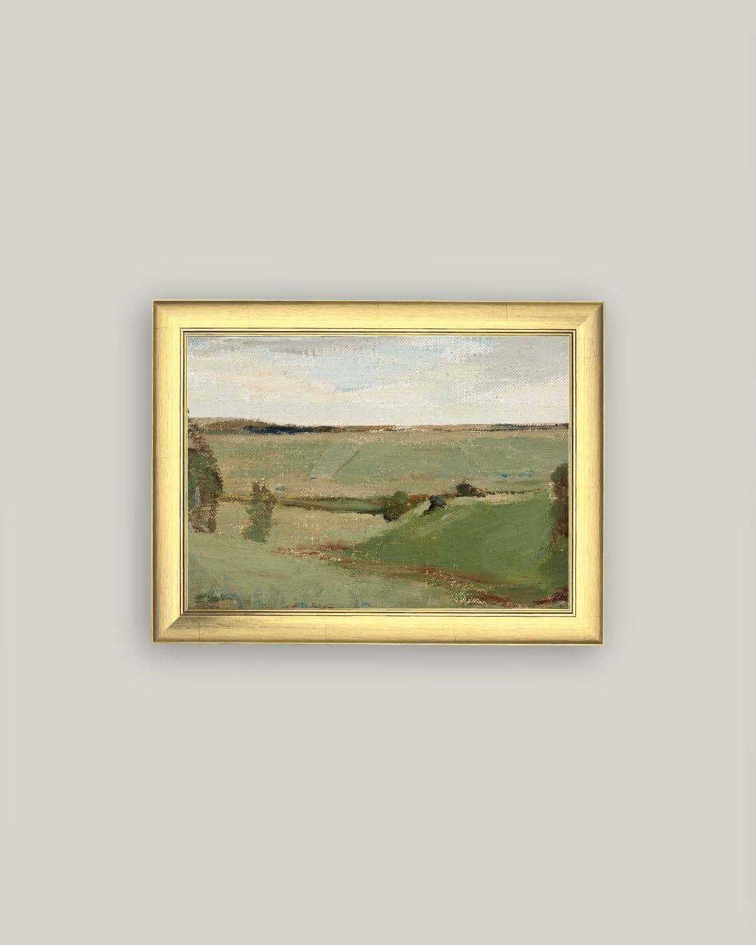 Studies by a River Framed Antique Art