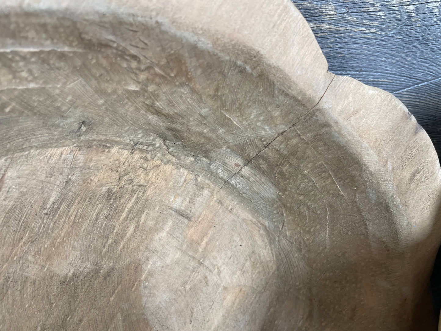 NFC-Small Flower Dough Bowl-WH-10-12 inches