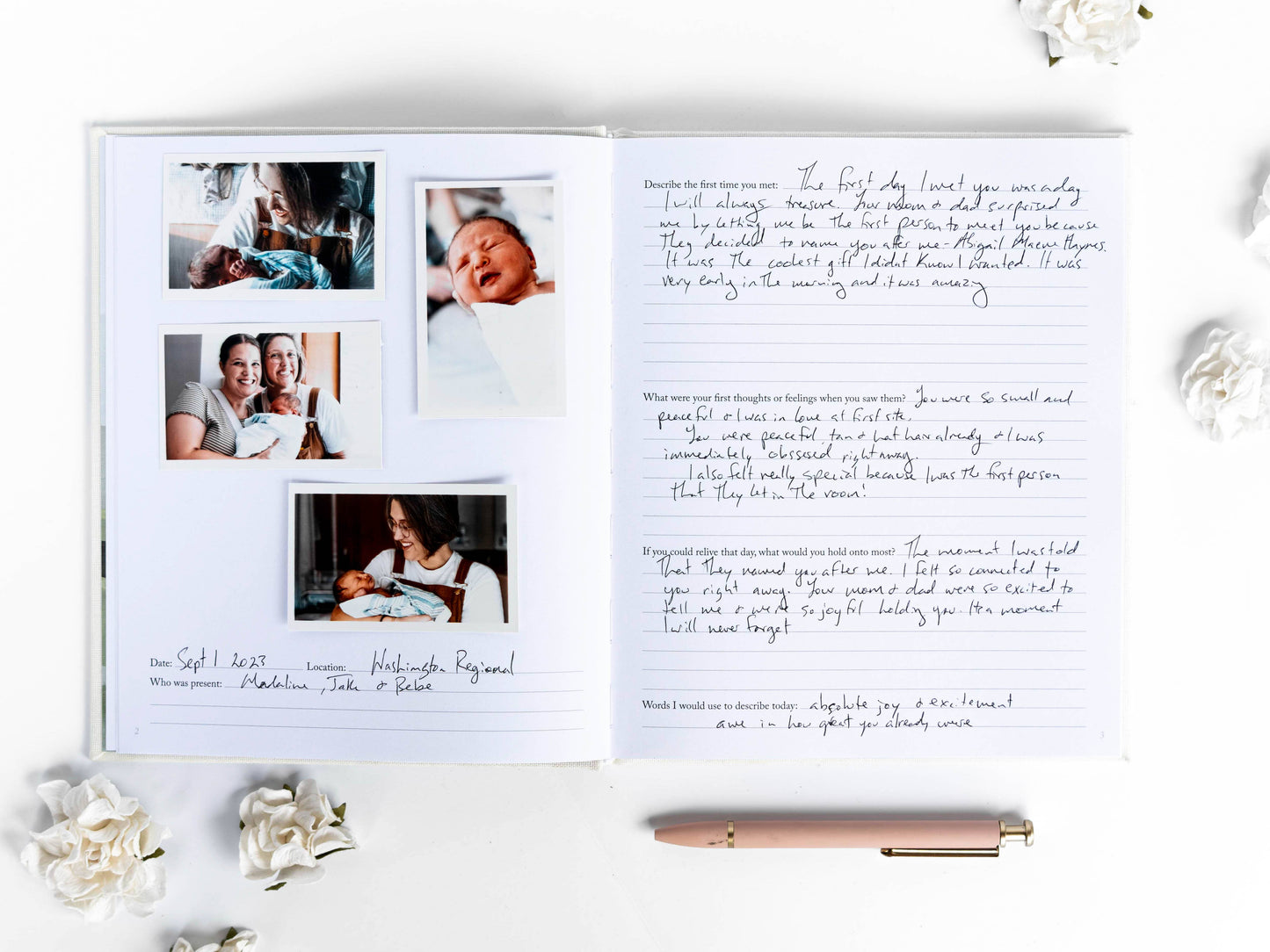 Aunt Memory Book & Keepsake Journal | Thoughtful Aunt Gift