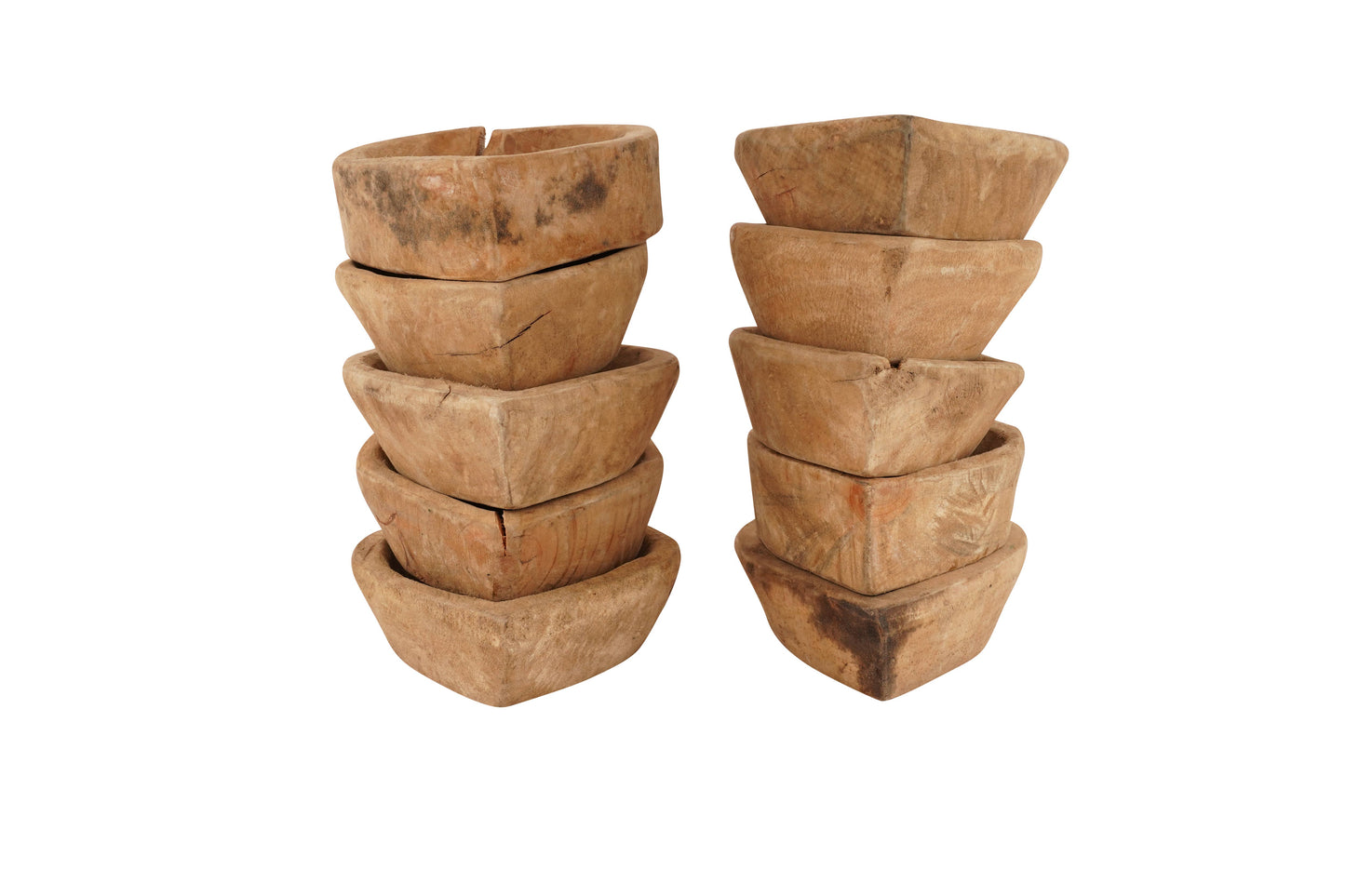 Mini Heart Dough Bowl-6-7 inches-Unfinished wood
