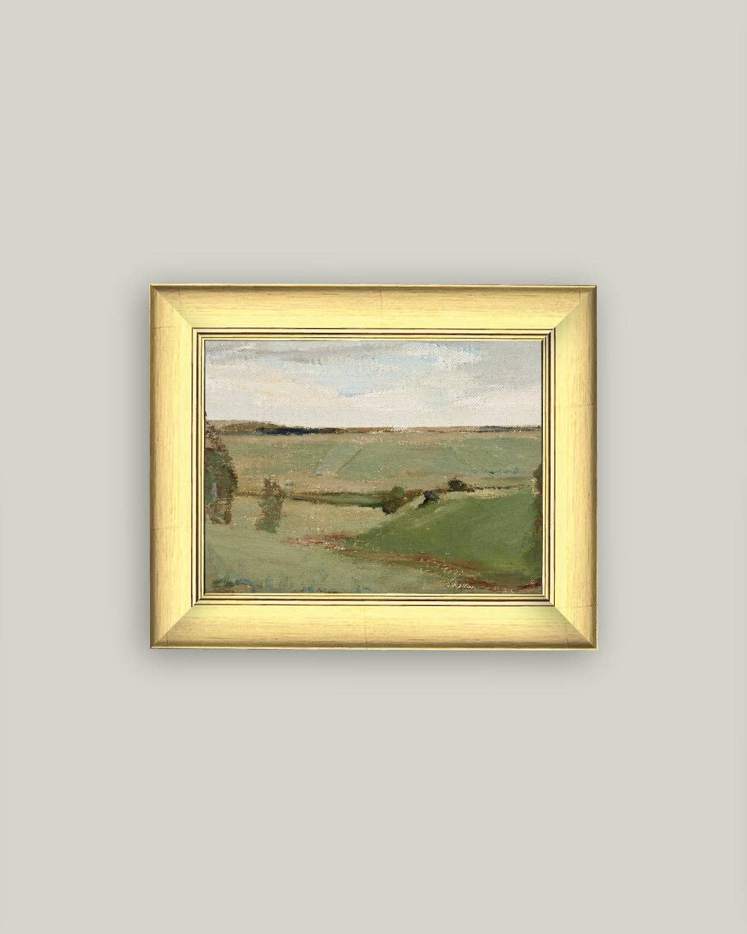 Studies by a River Framed Antique Art