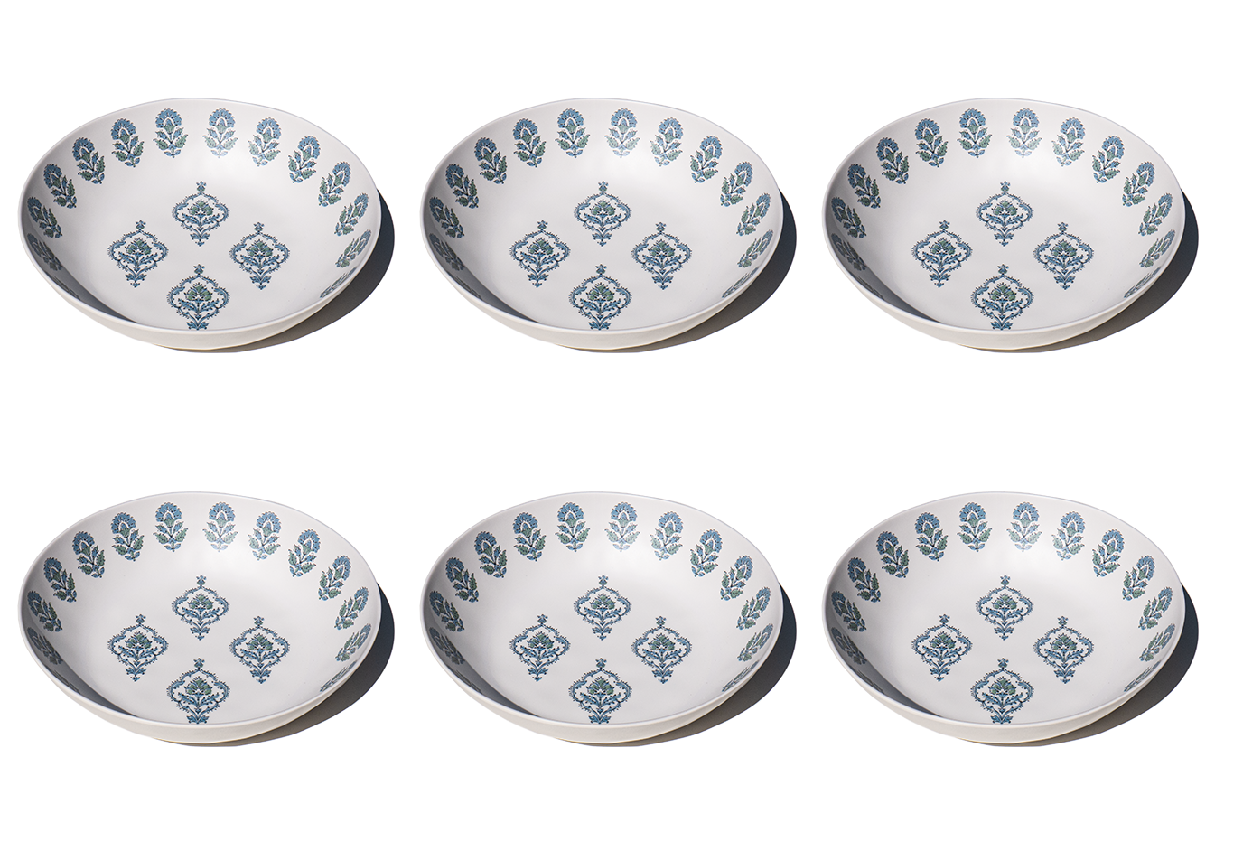 Kashmir Cool newWave Microwave Safe Melamine Dinnerware Set