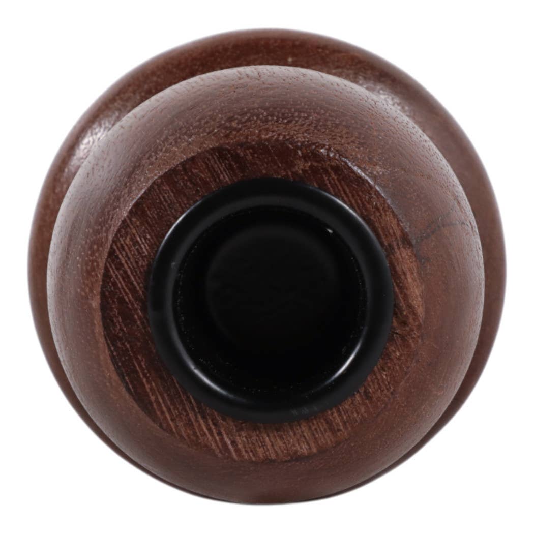 Candle Holder - Brown Mango Wood Modern Totem Taper, 10 in.