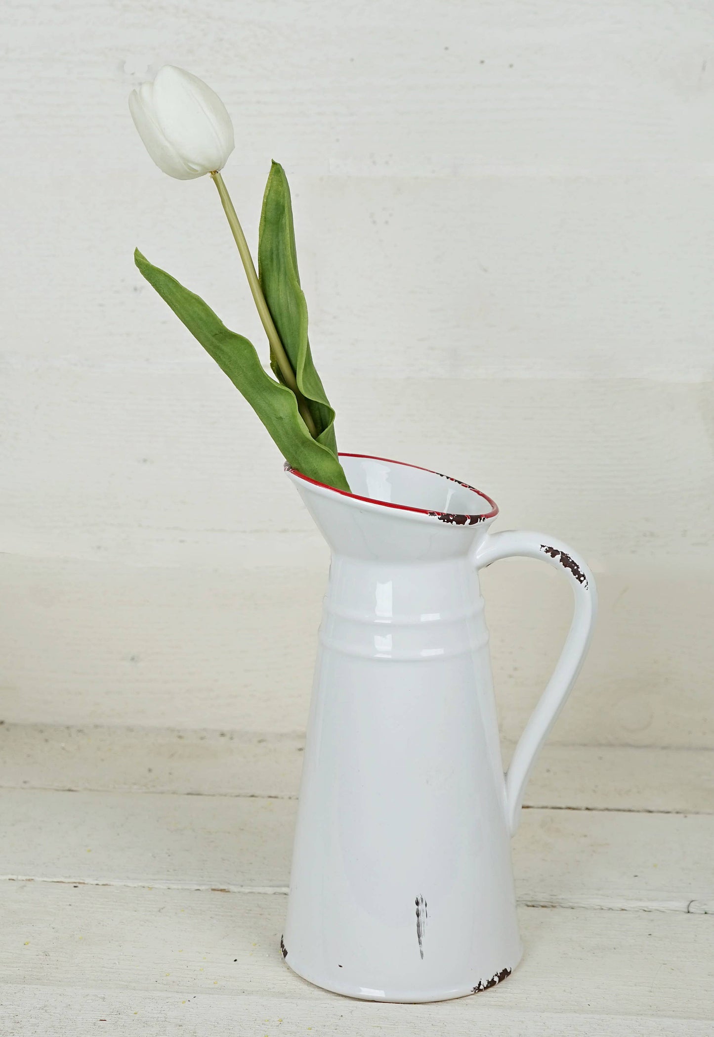 20in real touch white Tulip Stem