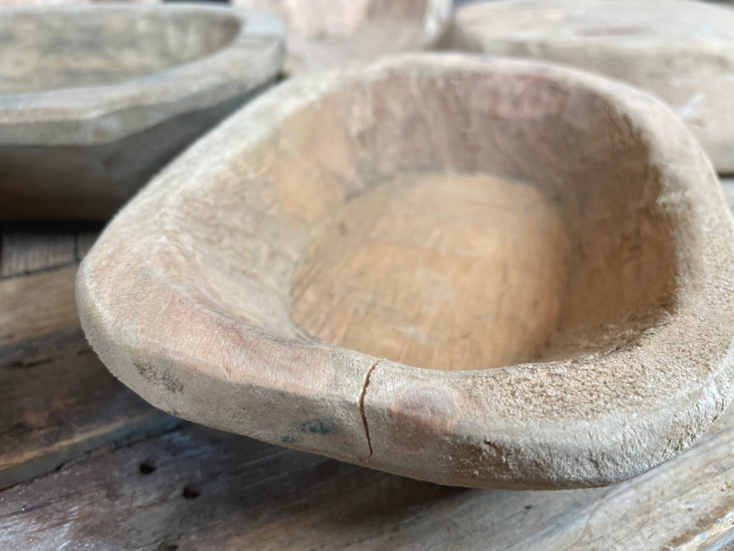 Mini Wood Dough Bowl -unfinished