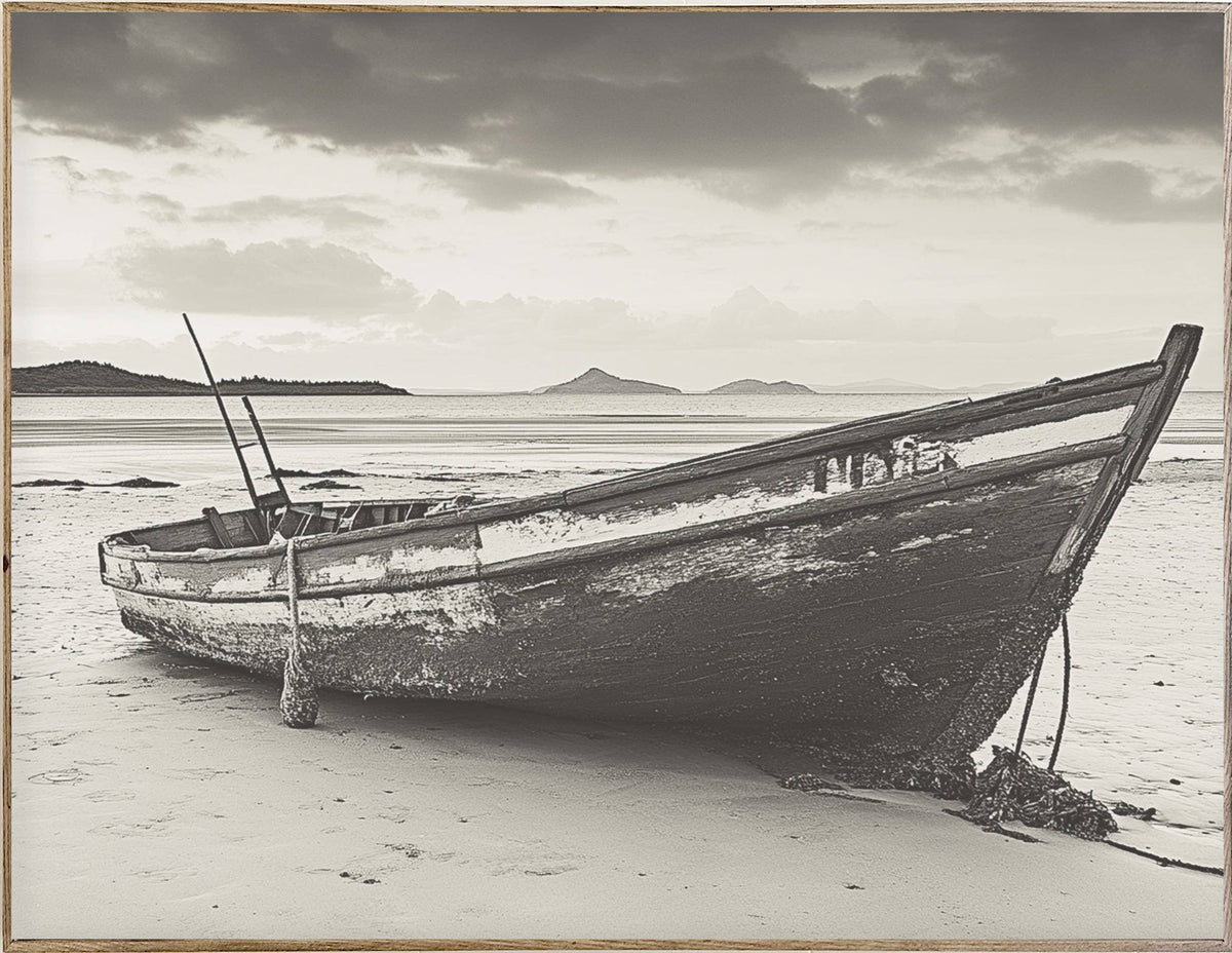 34x44 Hairline - Old Rowboat