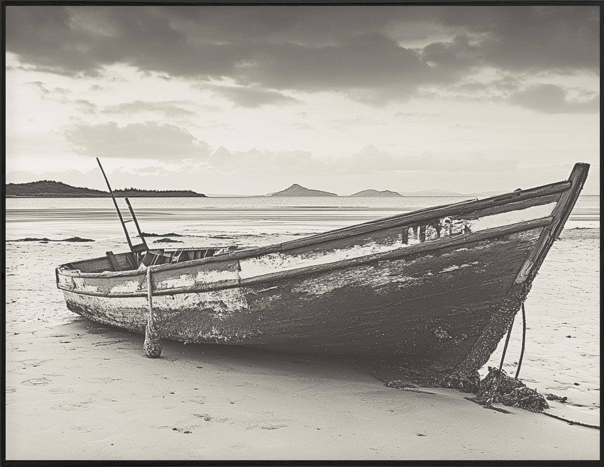 34x44 Hairline - Old Rowboat