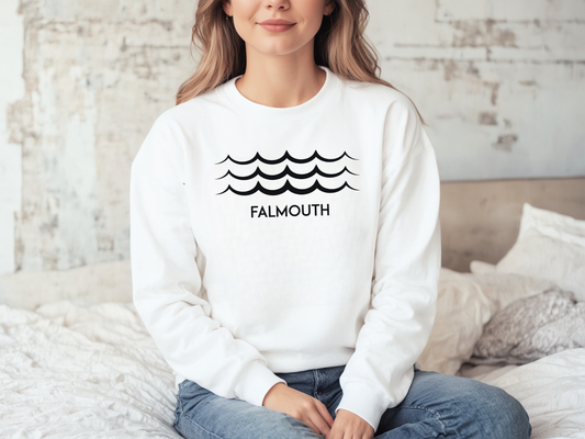 Westport Waves Motif Location Crewneck Sweatshirt