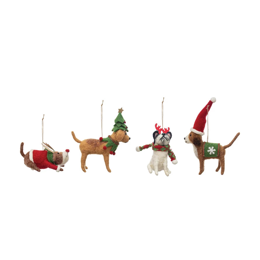 DOG FELT ORNAMENT