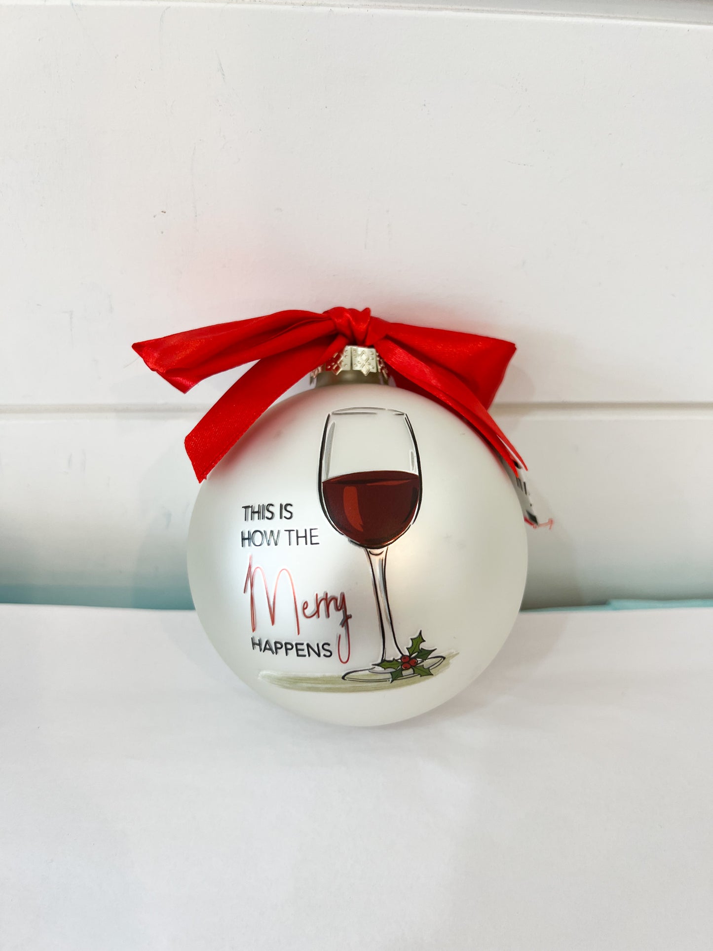 WINE CHRISTMAS ORNAMENT