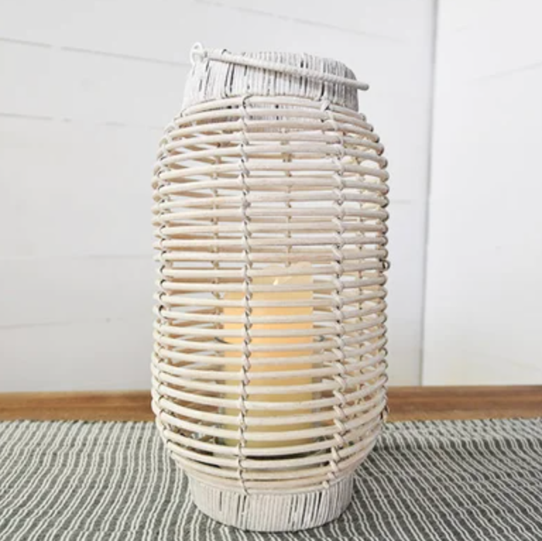 WHITE WASH LANTERN