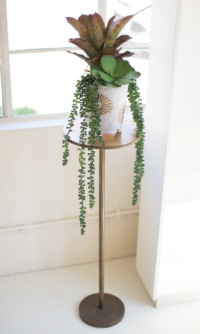 BRASS SIDE TABLE