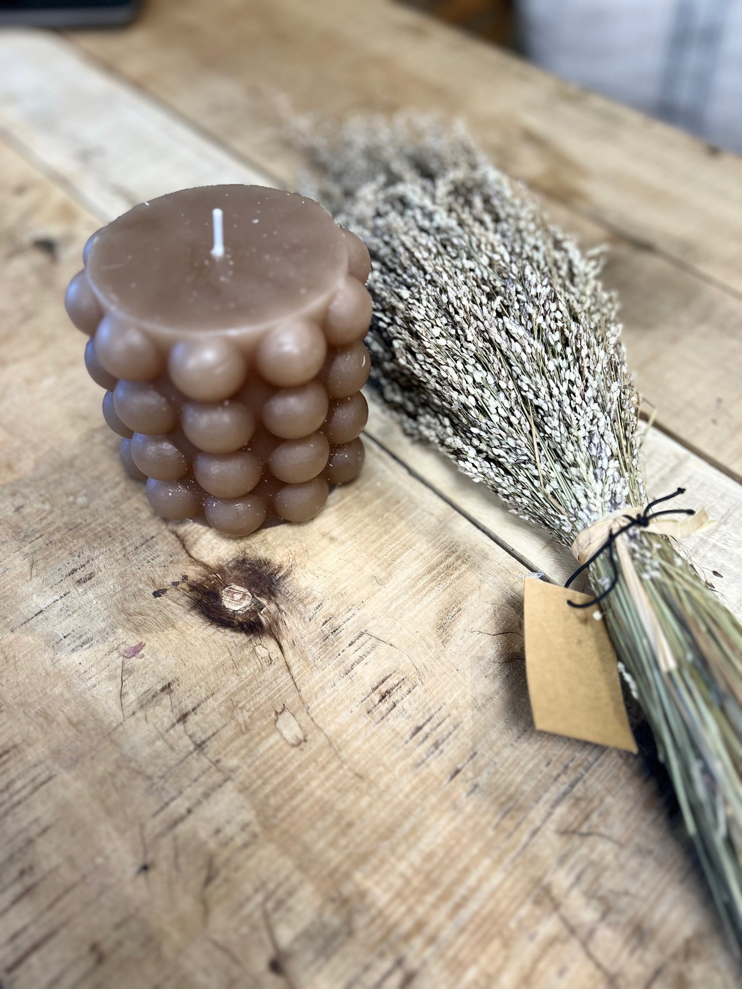 HOBNAIL PILLAR CANDLE